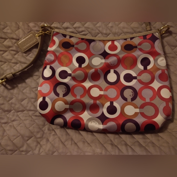 Vintage Coach Multi-color Purse and Wristlet - Picture 2 of 12